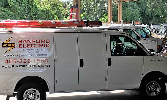 Sanford Electric truck fleet
