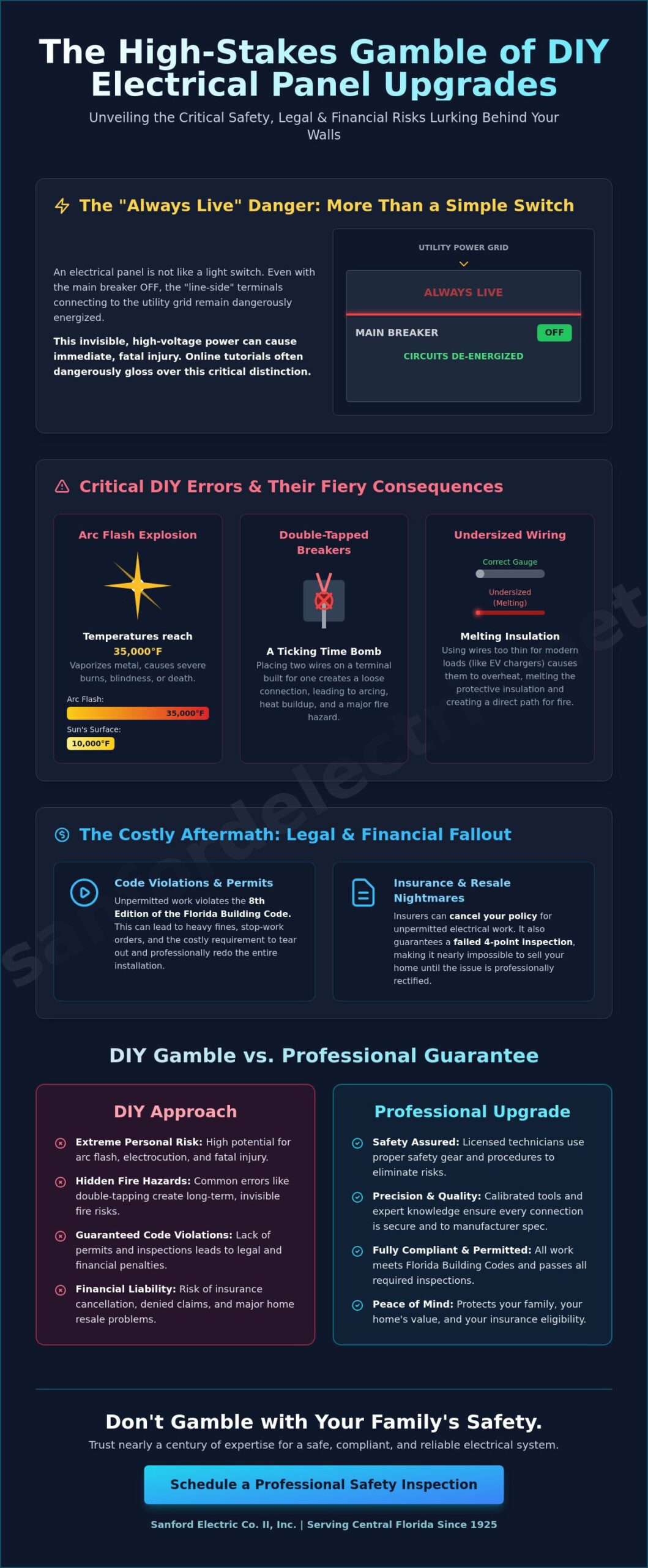 DIY Electrical Panel Upgrade Risks: Why This Project Is Never Worth the Danger